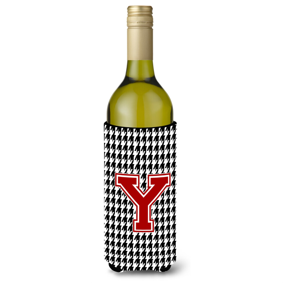 Monogram - Pied-De-Poule, Initiaal Y, Wijnfles-Drankisolator, Drankisolator-Hugger-image