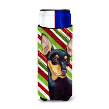 Min Pin Candy Cane Holiday Christmas Ultra Beverage izoltory pro tenk plechovky LH9245MUK