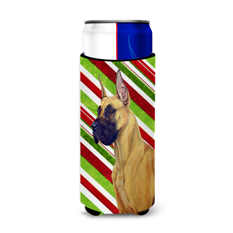 Great Dane Candy Cane Holiday Christmas Ultra Getr?Nke-Isolatoren F?R Schlanke Dosen LH9220MUK-image