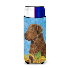 Curly Coated Retriever in Summer Flowers Ultra npojov izoltory pro tenk plechovky SS4165MUK