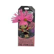 Watchover Voodoo 3-Inch Prinsess Nyckelring - Handgjord Gåva för Lycka och Positivitet