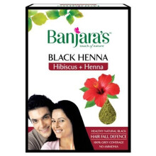 Banjaras Schwarzes Henna, Hibiskus + Henna Gesundes, nat rliches Schwarz 50 g