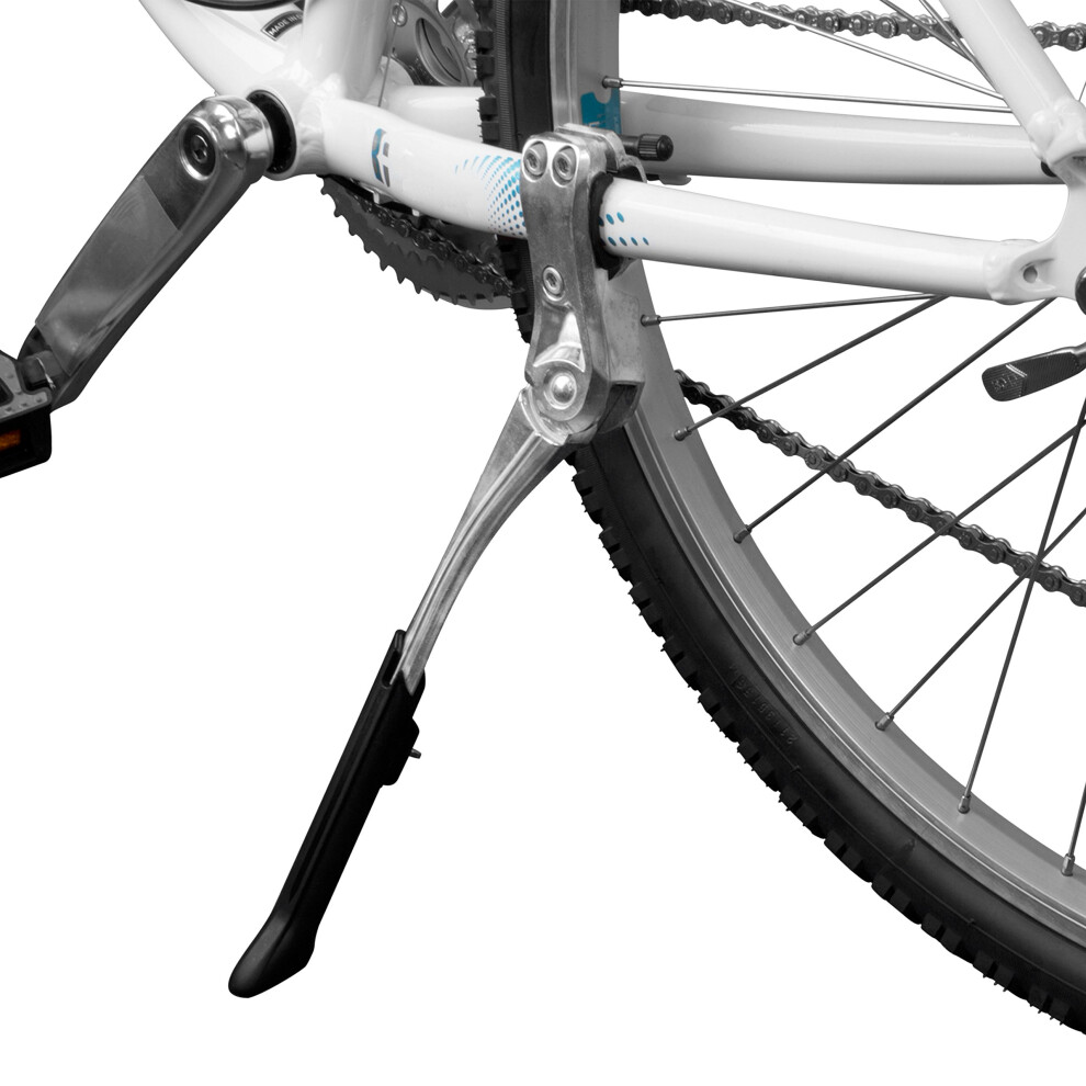 BV Bike Kickstand - Lightweight Aluminum Alloy Rear Side Kick Stand for 24-28 Bikes - Height Adjustable Easy to Install I Bicycle Kickstand Kick Sta