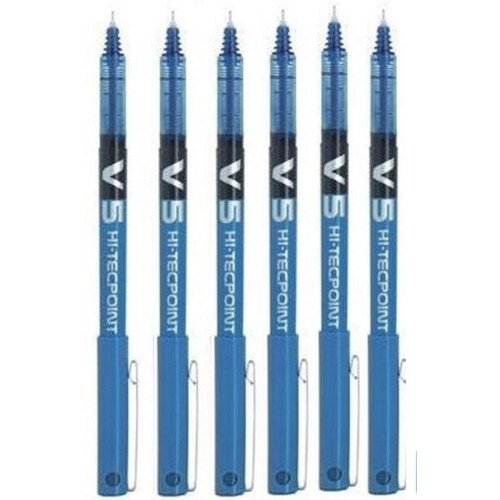 Pilot Pilot BX V5 Ανοιχτό Μπλε Hi-Tecpoint Extra Fine Rollerball Pen 0.5mm Nib Tip 0.3mm Line Width (Συσκευασία 6 τμχ)