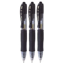 Pilot G2 Pixie Μαύρο Rollerball Στυλό 0.7mm Nib Tip 0.39mm Γραμμή Πλάτους Mini Gel Ink Retractable 207 (Συσκευασία 3)
