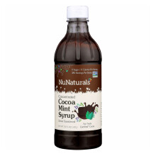 Sirop de st via NuNaturals dulcorant sans sucre Substitut de sucre base de plantes Cacao z ro calorie Menthe 16 oz