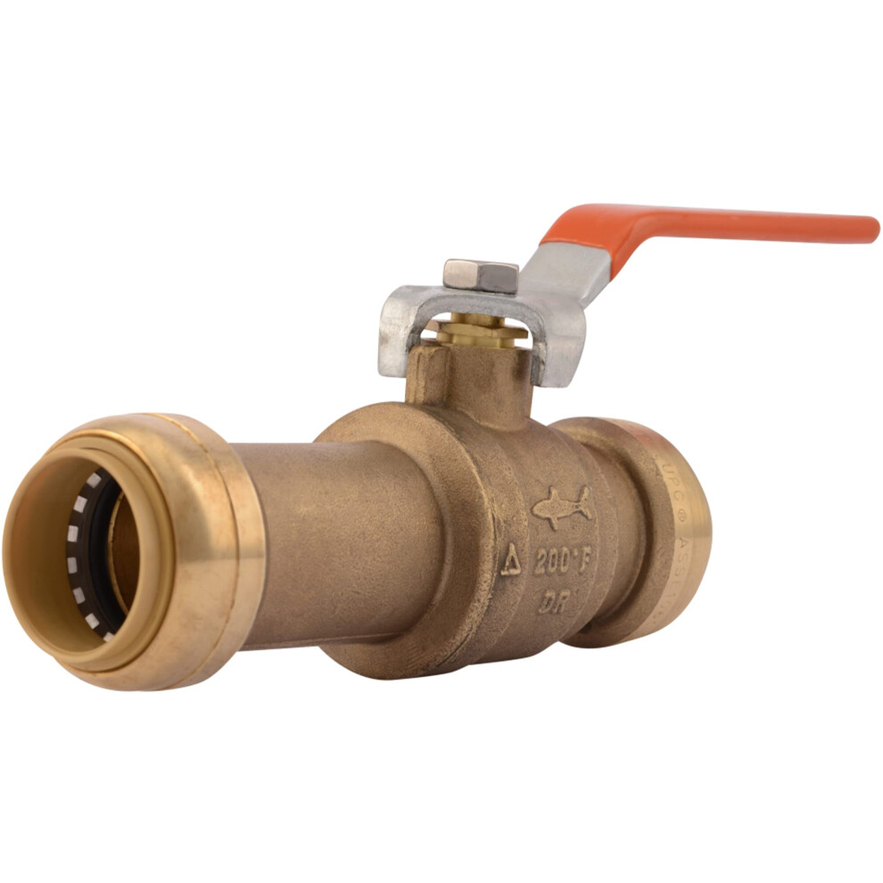 Photos - Tap / Valve / Fitting SharkBite 1 Inch Slip Ball Valve Push to Connect Brass Plumbing Fitting PEX Pipe Copper CPVC PE-RT HDPE 24737LF 24737LF
