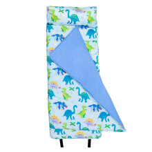 Wildkin Original slaapmat met herbruikbaar kussen voor jongens en meisjes, perfect voor logeerpartijtjes op de basisschool. Kenmerken: klittenbandslui