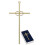 Interlocking Wedding Rings 8 Inch Brass Cross in Gift Box 1