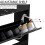 Vida Designs (Black Marble) 3 Drawer Shoe Cabinet Pull Out Hallway Storage 5