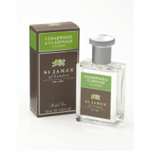 Kolínská voda St James of London Cedrové dřevo & Clarysage, 1.69 Fl Oz
