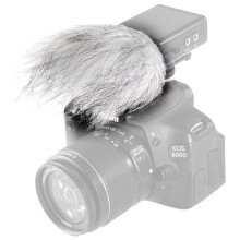 Movo WS9 Furry Outdoor-Windschutzscheiben-Mikrofonmuffe fr tragbare digitale Rekorder bis zu 7,6 x 3,8 cm (B x T)  passend fr Zoom H4n PRO, H5, H6
