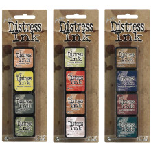 Ranger Tim Holtz Distress Mini Ink Pad Kits - #10 #11 en #12 bundel