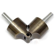 UrBanest 3/4 polegadas de canto ajust   vel do conector da haste do canto do cotovelo articulado para a janela de canto de lat   o antigo