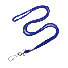 HOSL 100 Pack Badge Lanyard Kantoor Lanyard ID-kaart Visitekaartje Lanyards Studenten Werknemer Lanyards Rond 36"""" Met Draaibare Haak (Blauw)