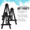U.S. Art Supply 5" Mini Easel (24 Pack) - Svart Trä A-Ram Bord Display Ställ 5