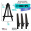 U.S. Art Supply 5" Mini Easel (24 Pack) - Svart Trä A-Ram Bord Display Ställ 3