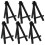 U.S. Art Supply 5" Mini Easel (24 Pack) - Svart Trä A-Ram Bord Display Ställ 2