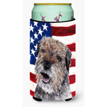 Border Terrier Mix USA Steagul american Tall Boy Beverage Insulator Beverage Insulator Hugger