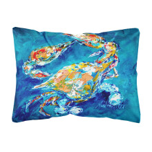 "Caroline's Treasures MW1153PW1216 Krabba Canvas Dekorativ Kudde, Stor, Multicolor"