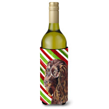Boykin Spaniel Trestie de bomboane Sticla de vin de Craciun Izolator de bauturi Izolator de bauturi Hugger