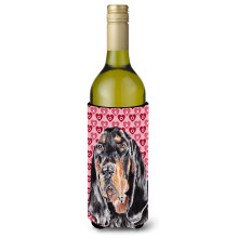 Coonhound Valentine's Love Wine Bottle Izolator pentru bauturi Izolator pentru bauturi Hugger