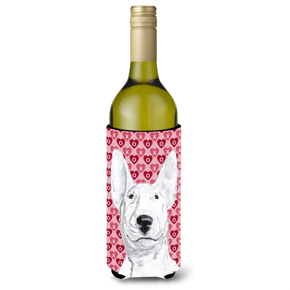 Bull Terrier Valentijnsliefde Wijnfles Drankisolator Drankisolator Knuffel-image