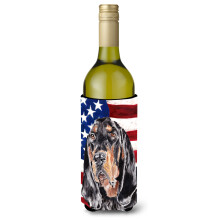 Coonhound Black and Tan USA Steagul american Sticla de vin Izolator pentru bauturi Izolator pentru bauturi Hugger