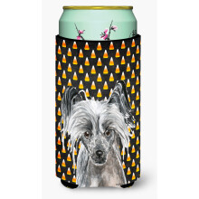 Chinese Crested Halloween Candy Corn Tall Boy Juomaeriste Juomaeriste Hugger