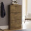 Vida Designs (Antique Brown) 3 Drawer Shoe Cabinet Pull Out Hallway Storage 1