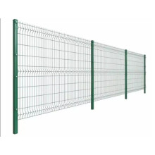 (1 Sections and 1 Post) 1.8m High V Mesh Security Fence - Powder Coated Green, Anti-Climb, Easy Installation