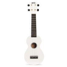 Mahalo Ukuleles MR1WT Rainbow Series Soprano Ukulele White