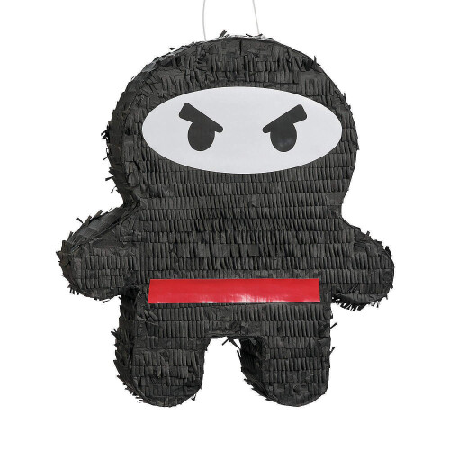 Karate Ninja Pinata - Decoraes de festa de aniversrio de guerreiro ninja - 16 polegadas x 17 polegadas - 1 pea