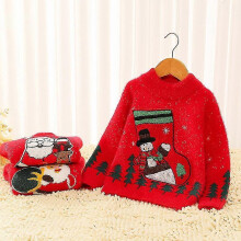 (90CM,STYLE B)Elves Ugly Christmas Sweaters For Babies And Toddlers - Cute Santa Claus And Patterned Pullovers