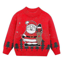 Pulls de NoÃ«l moches pour bÃbÃs et tout-petits - Mignon PÃre NoÃ«l et pulls Ã  motifs (100CM,STYLE C)