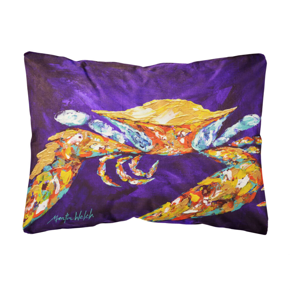 Coussin d   coratif en toile violette       Caroline's Treasures The Right Stuff       (Grand mod   le multicolore)