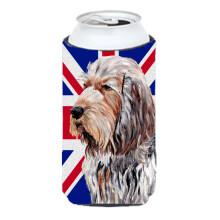 Otterhound cu izolator pentru bauturi cu steagul britanic Union Jack englezesc Tall Boy Hugger SC9879TBC
