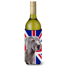Weimarinseisoja Englanti Union Jackilla British Flag -viinipullo juomaeriste Hugger LH9493LITERK