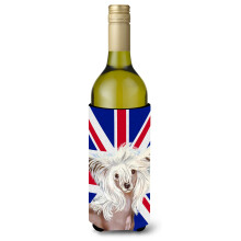 Cresta chinezeasca cu Union Jack engleza, steag britanic, sticle de vin, izolator pentru bauturi Hugger LH9501LITERK