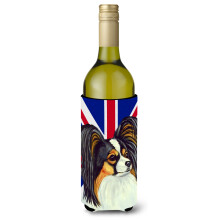 Papillon cu izolator pentru bauturi pentru sticla de vin cu steag englezesc Union Jack, steag britanic Hugger LH9503LITERK