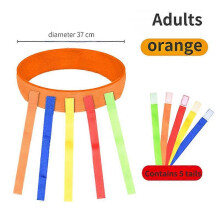 (H)Catch Tail Props Outdoor Funny Game Toy Belt Kindergarten Collective Game Pulling Tail Parent-child Teamwork Game Skill Training