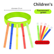 (D)Catch Tail Props Outdoor Funny Game Toy Belt Kindergarten Collective Game Pulling Tail Parent-child Teamwork Game Skill Training