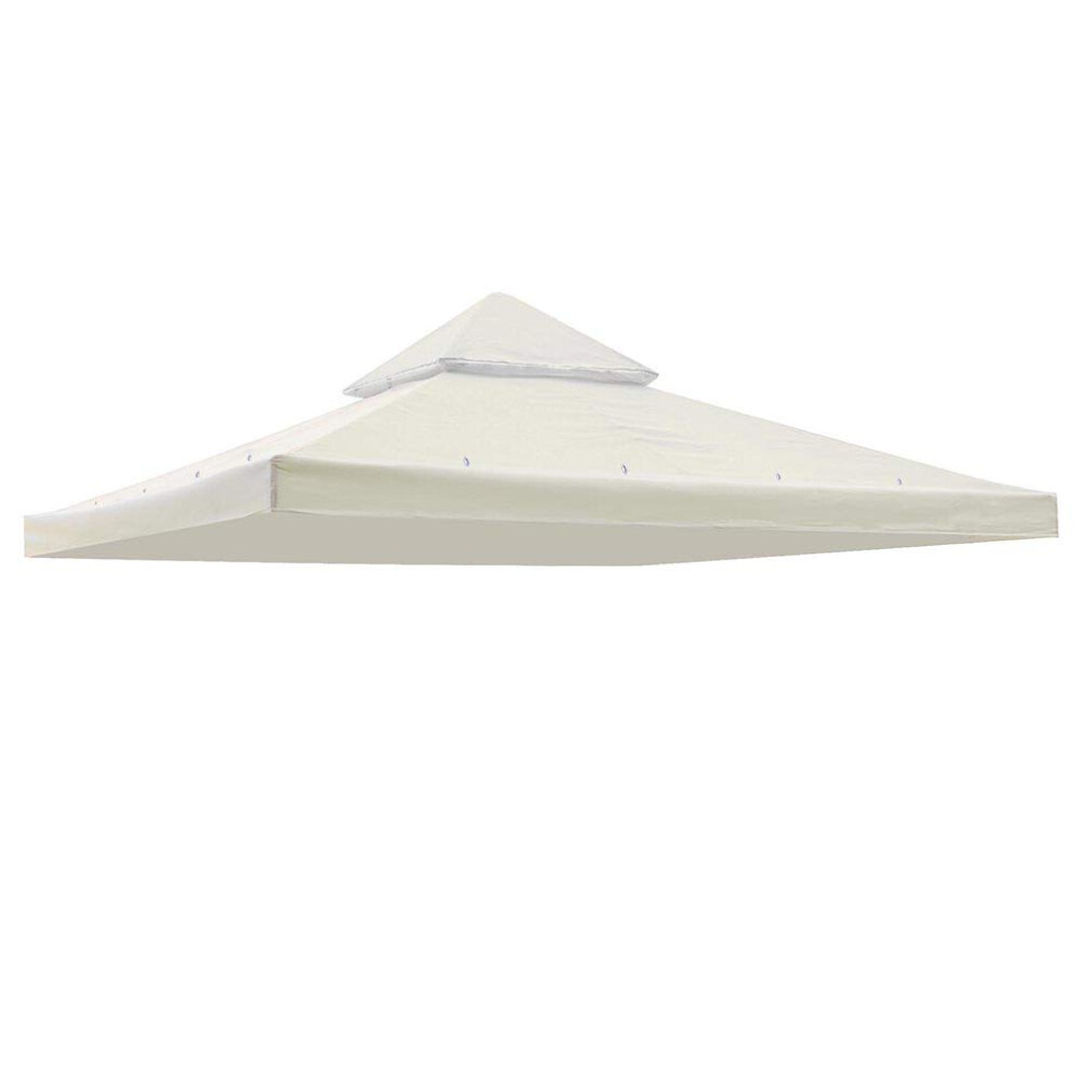 Auvent de remplacement Yescom 8'x8' UV30+ pour tonnelle de jardin     deux niveaux, blanc, Y0018T07