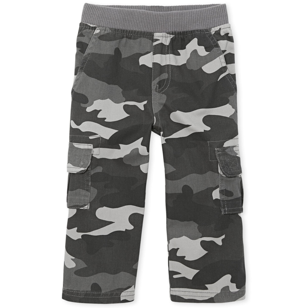 The childrens Place Baby Boys and Toddler Boys Pull On cargo Pants Steamboat 5T