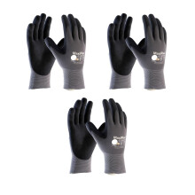 MaxiFlex 34-874 Ultimate Nitril Grip Arbeitshandschuhe, mittelgro, 3-teilig