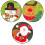 Linen Santa Embroidered Christmas Socks 3