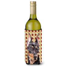 German Pinscher Fall Leaves Vin Sticla Bauturi Izolator Hugger SC9692LITERK