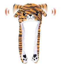 Animal Hat Plush Ears Moving Jumping Dress Up Cosplay Party for Kids