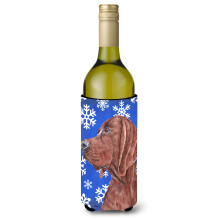 Redbone Coonhound Winter Fulgi de zapada Sticla de vin Izolator pentru bauturi Hugger SC9779LITERK