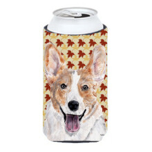 Cardigan Corgi Fall Leaves Tall Boy Izolator pentru bauturi Hugger SC9672TBC